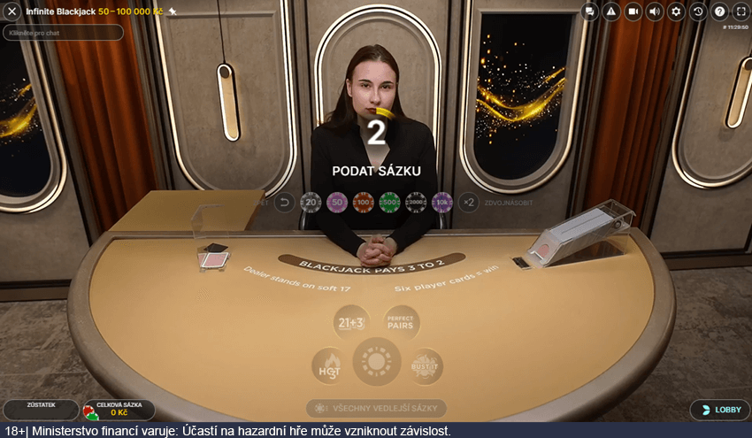 All Bets Blackjack od Playtechu v online casinu Betano