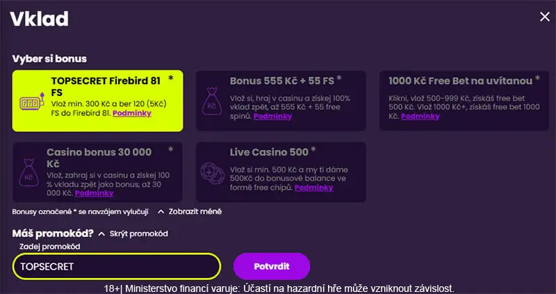 Kingsbet free spiny za registraci s promo kódem
