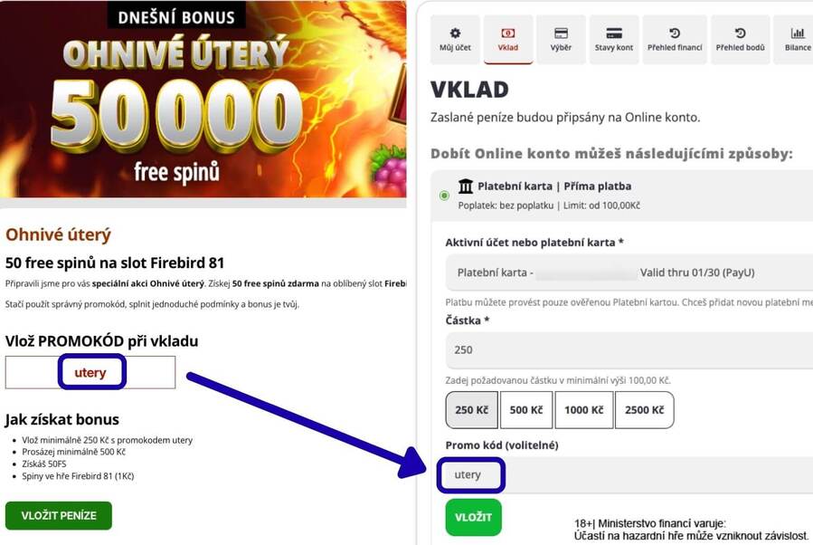 MonacoBet promo kód v&nbsp;bonusové akci