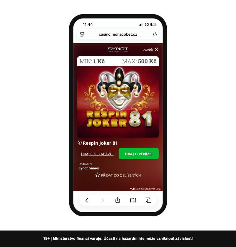 MONACObet.cz casino automaty