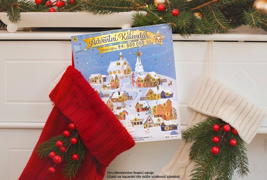 Adventní kalendář od Sazky 2025 – setřete si jej také online