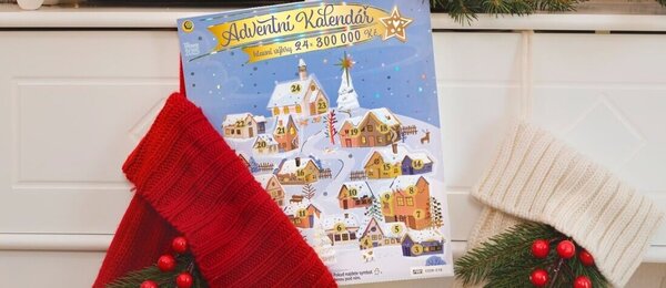 Adventní kalendář od Sazky 2025 – setřete si jej také online