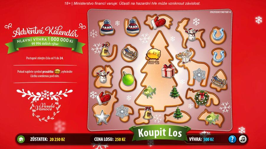 Stírací adventní kalendář