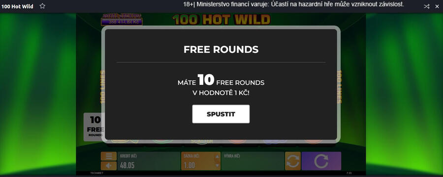 Vyzvedněte si dnes free spiny bez podmínek