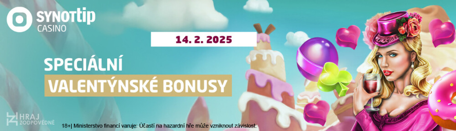 SYNOT TIP valentýnské bonusy: co všechno lze dnes získat?
