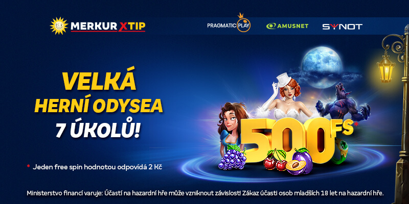 MerkurXtip bonusová akce o 500 free spinů