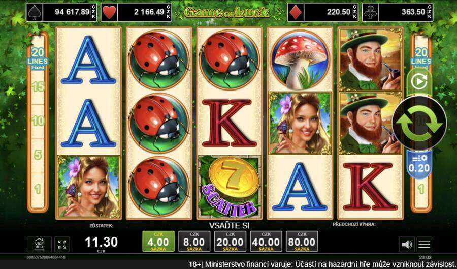 Výherní automat Game of Luck