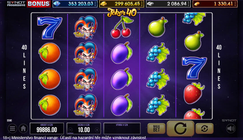 Joker 40 od Synot Games