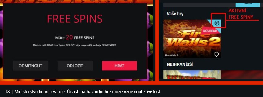 Free spiny u Betoru