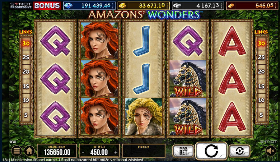 Nejvýhernější automaty Chance: Amazons Wonders