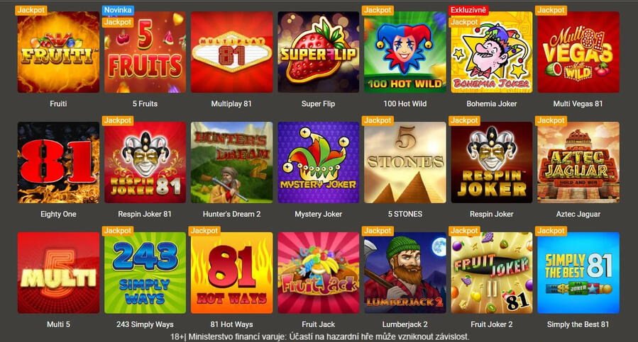 Nejlepší casino hry Chance Vegas