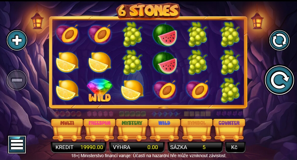 Nejvýhernější automat Fortuna 6 Stones