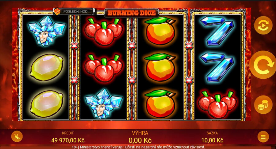 Nejvýhernější automat Fortuna – Burning Dice
