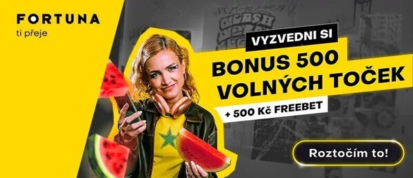Fortuna registrační bonus: získejte 1 000 Kč