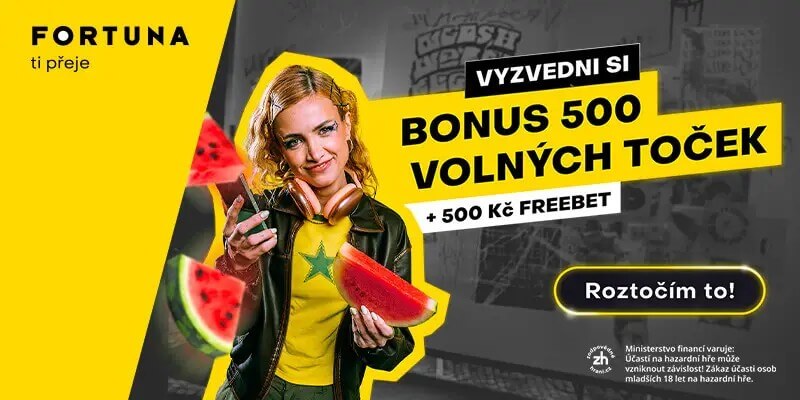Fortuna registrační bonus: získejte 1&nbsp;000&nbsp;Kč