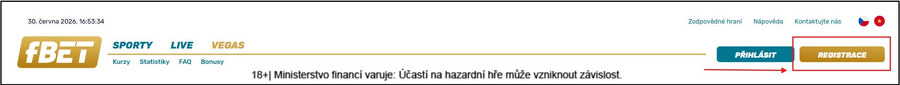fBET registrace