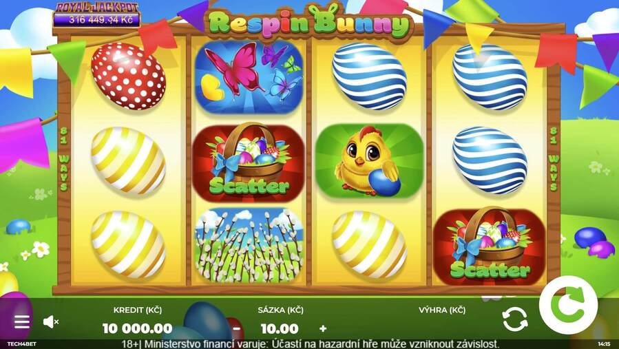 Hrací automat Respin Bunny