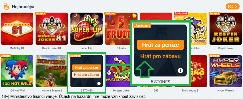 Zahrajte si u Tipsportu automaty zdarma v režimu demo