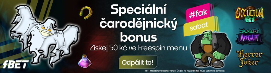 Čarodějnické free spiny u casina fBET