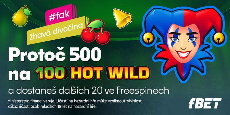 Free spiny u fBETu do 100 Hot Wild