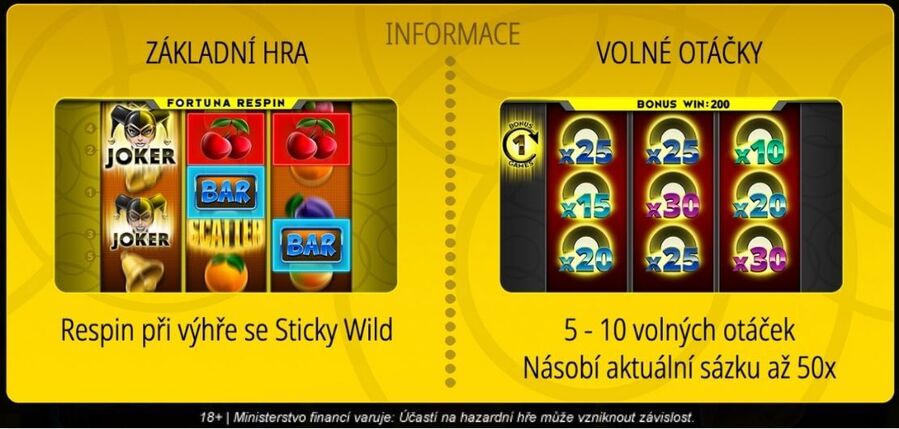 Výherní automat Fortuna Respin
