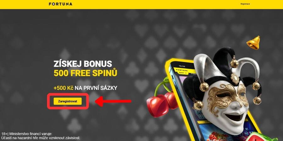 Fortuna registrace a&nbsp;aktivace bonusu