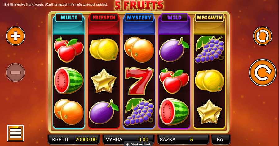 Výherní automat 5 Fruits