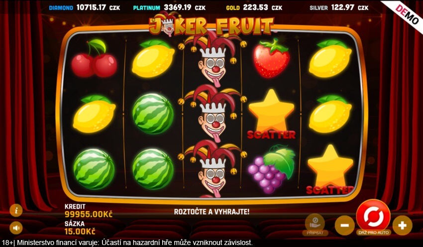 Joker Fruit od Evony u BetX