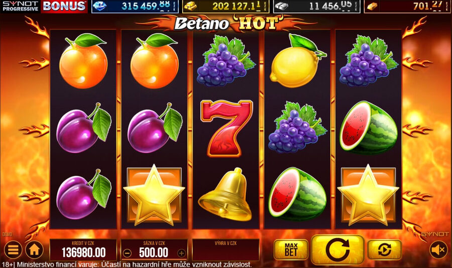 Výherní automat Betano Hot