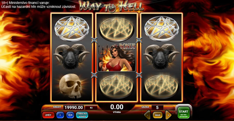 Výherní automat Way to Hell