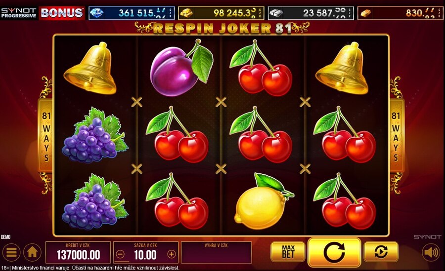 Vychutnejte si free spiny ve hře Respin joker 81