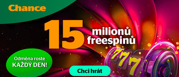Freespinmánie o 15 milionů free spinů