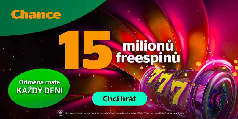 Freespinmánie o 15 milionů free spinů