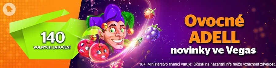Ovocný týden ve Vegas přináší až 280 free spinů