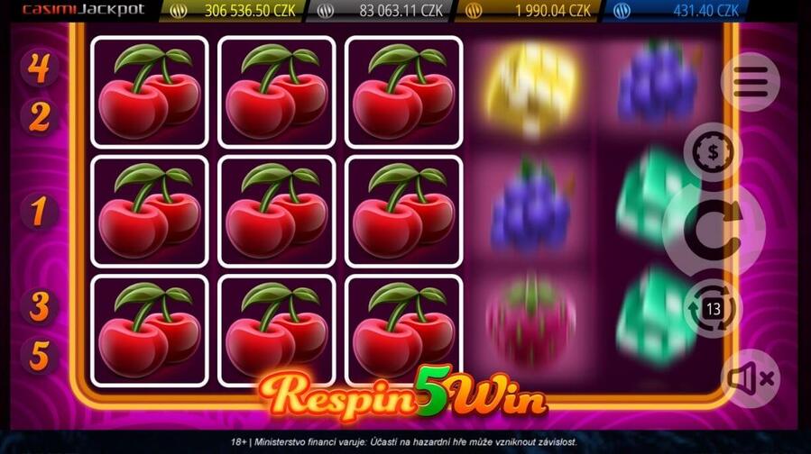 Online hrací automat Respin5Win