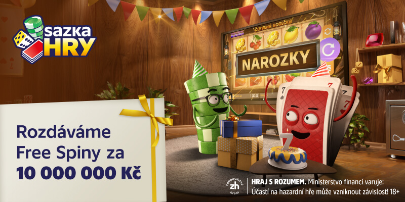 7. narozeniny online casina Sazka Hry