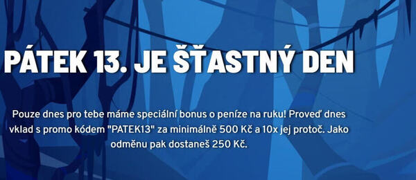 Akce na pátek 13. u Apolla