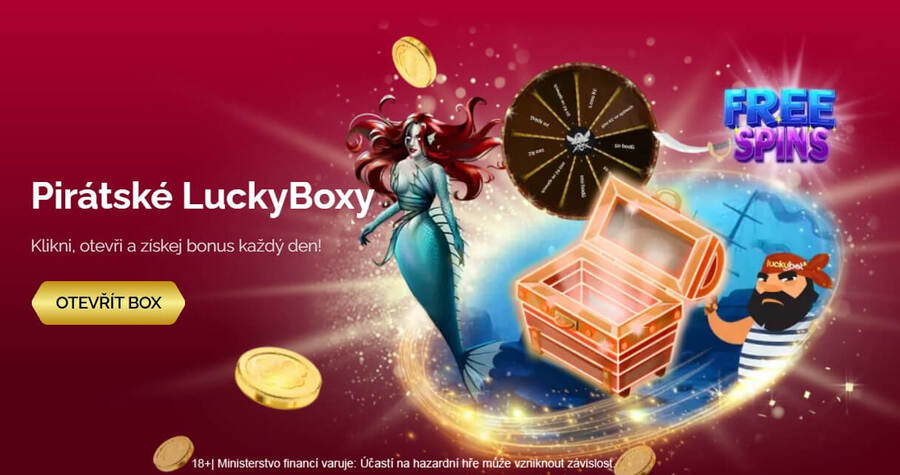 Pirátské Lucky Boxy v LuckyBet casinu