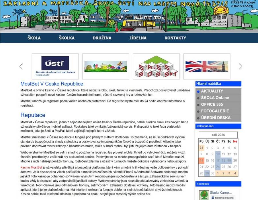 Napadený web ZŠ Ústí nad Labem