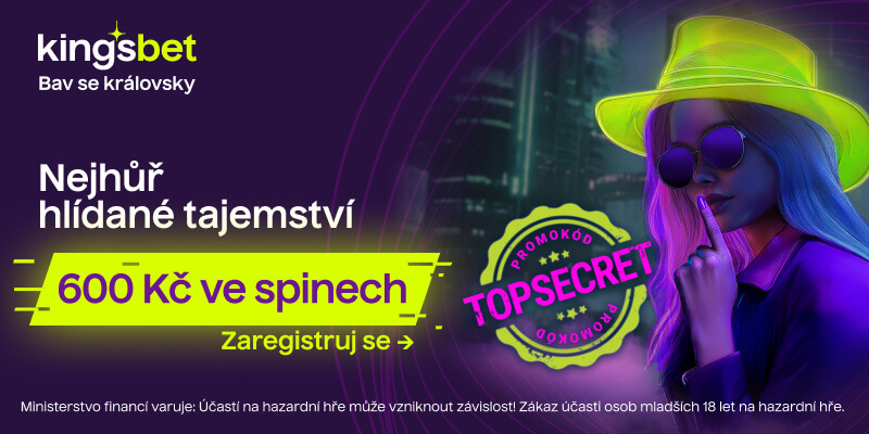 Kingsbet promo kód TOPSECRET