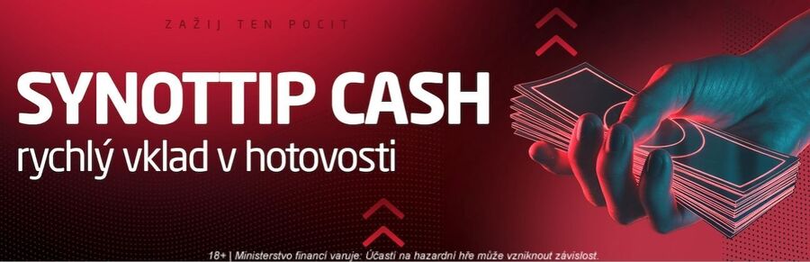 Platební metody SYNOT TIP – výběr a vklad