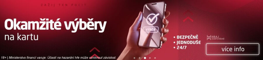 SYNOT TIP výběr peněz a vklad na herní konto