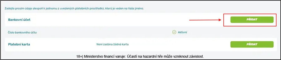 Přidat platební metodu