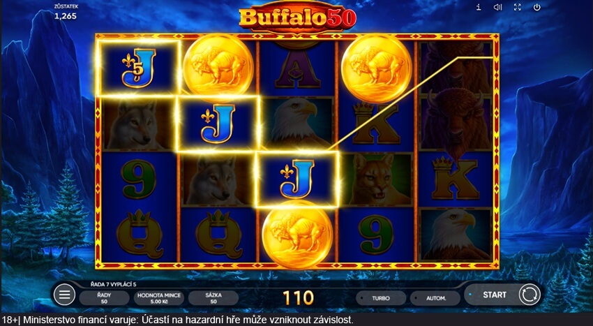 Scattery na automatu Buffalo 50
