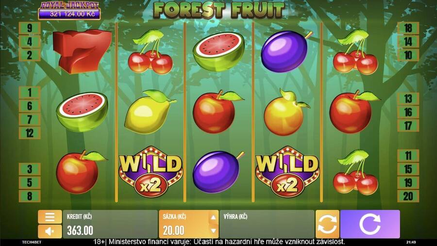 Forest Fruit – automat s registračním bonusem ZDARMA