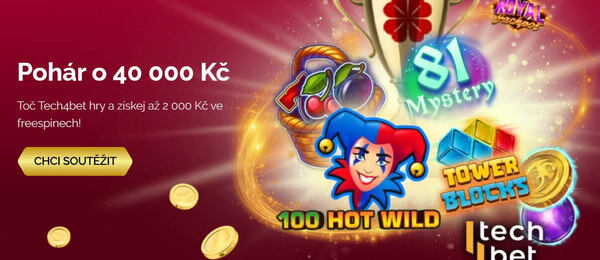 Tech4Bet pohár o 40 000 Kč u LuckyBetu