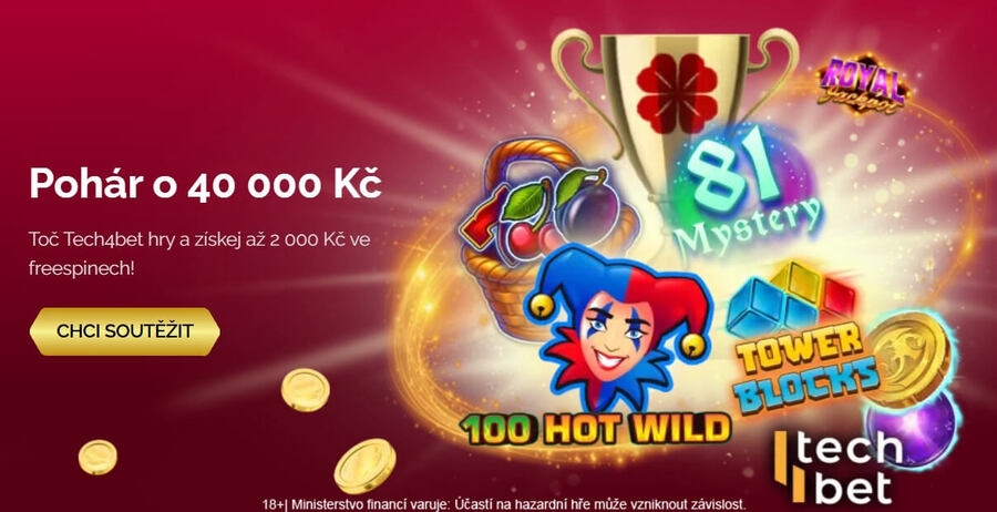 Tech4Bet pohár o 40 000 Kč u LuckyBetu