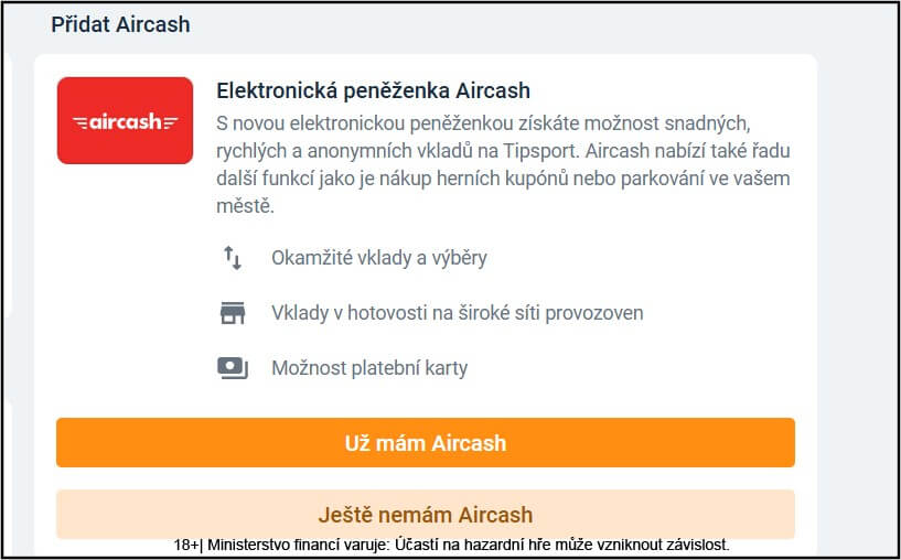 Aircash casino