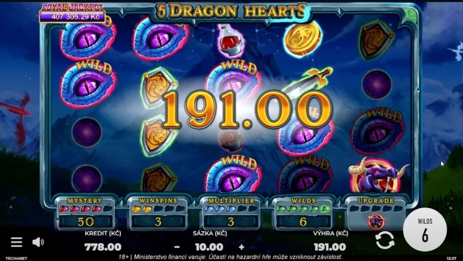 Bonusové funkce ve hře 5 Dragon Hearts