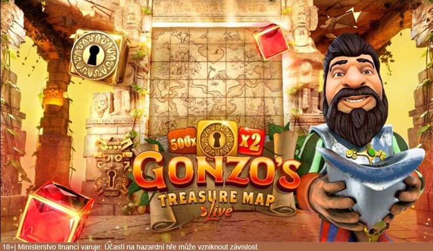 Gonzo Treasure Map Live od Evolution Games